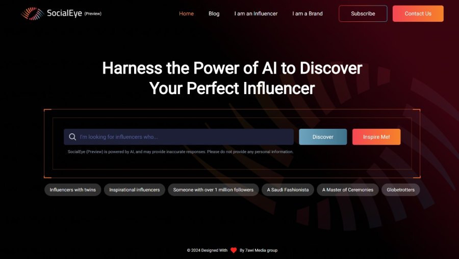 7awi Media Group Launches SocialEye AI (Preview): Harness the Power of AI to Discover Your Perfect Influencer